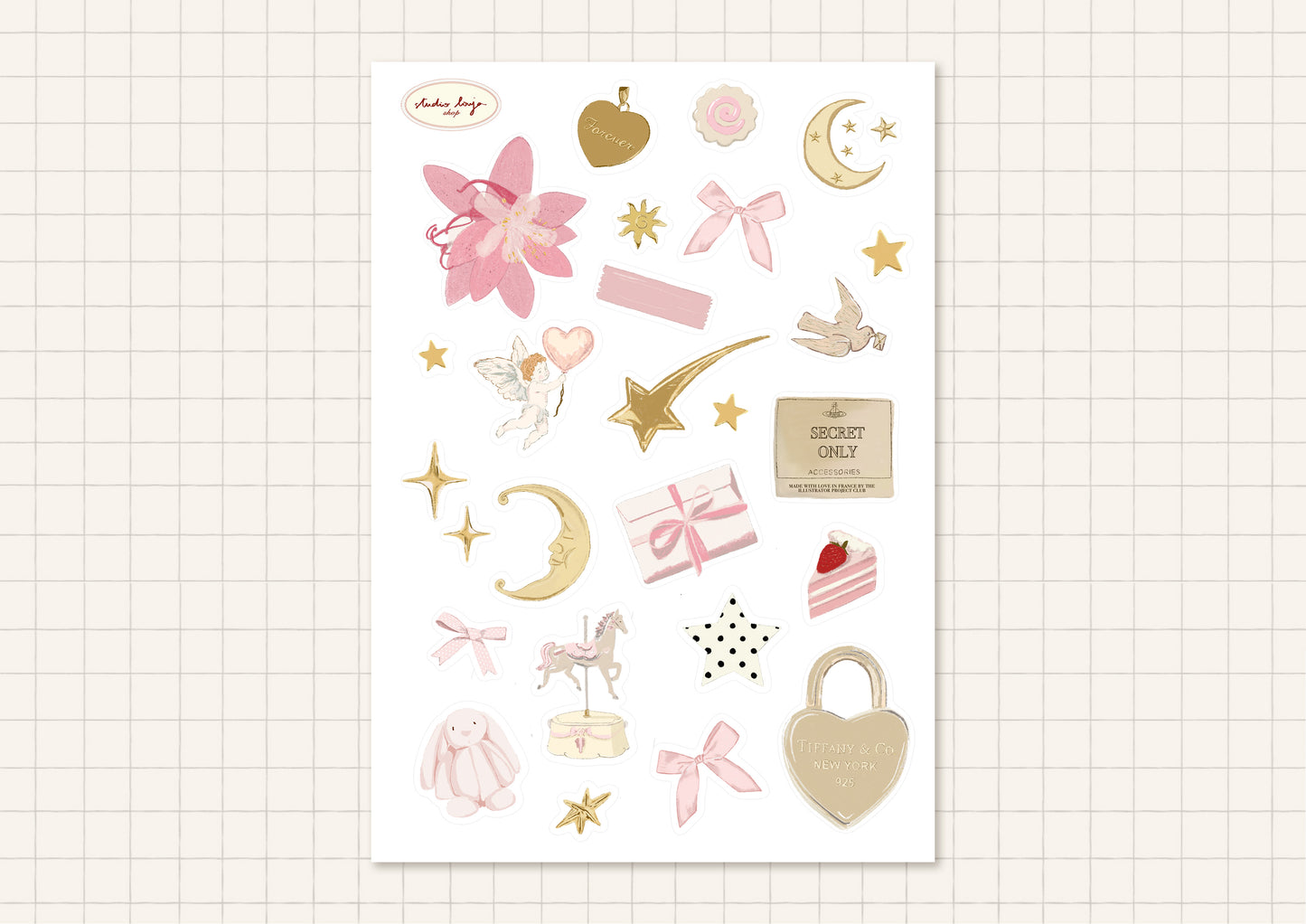 Planche de Stickers Whimsy