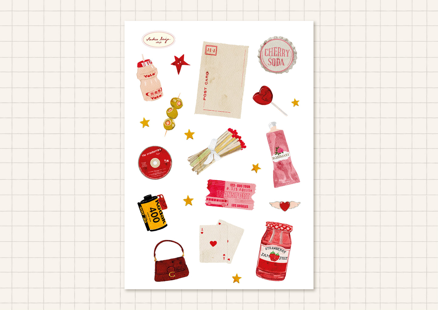 Planche de Stickers Analog Travel